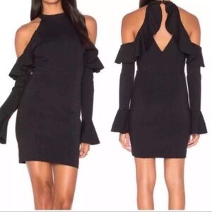 Free People cold shoulder black dress